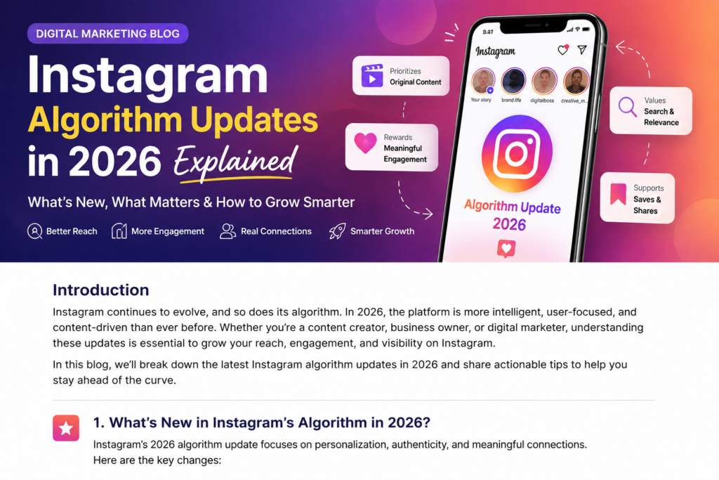 # instagram algorithm updates in 2026 explained