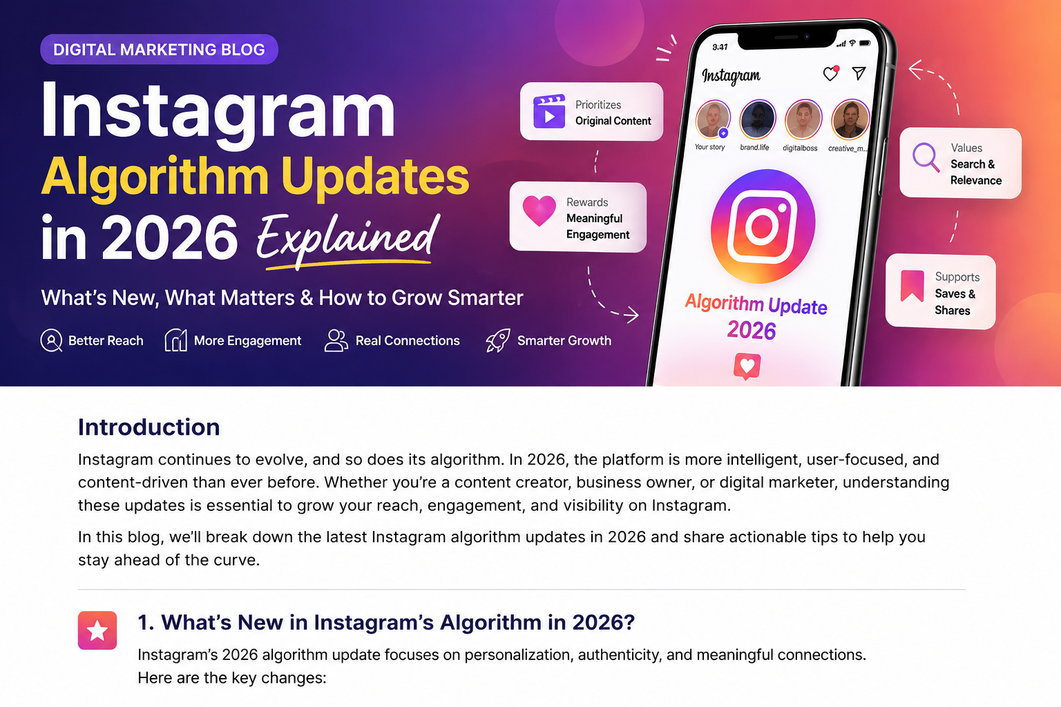 Instagram Algorithm Updates in 2026 Explained
